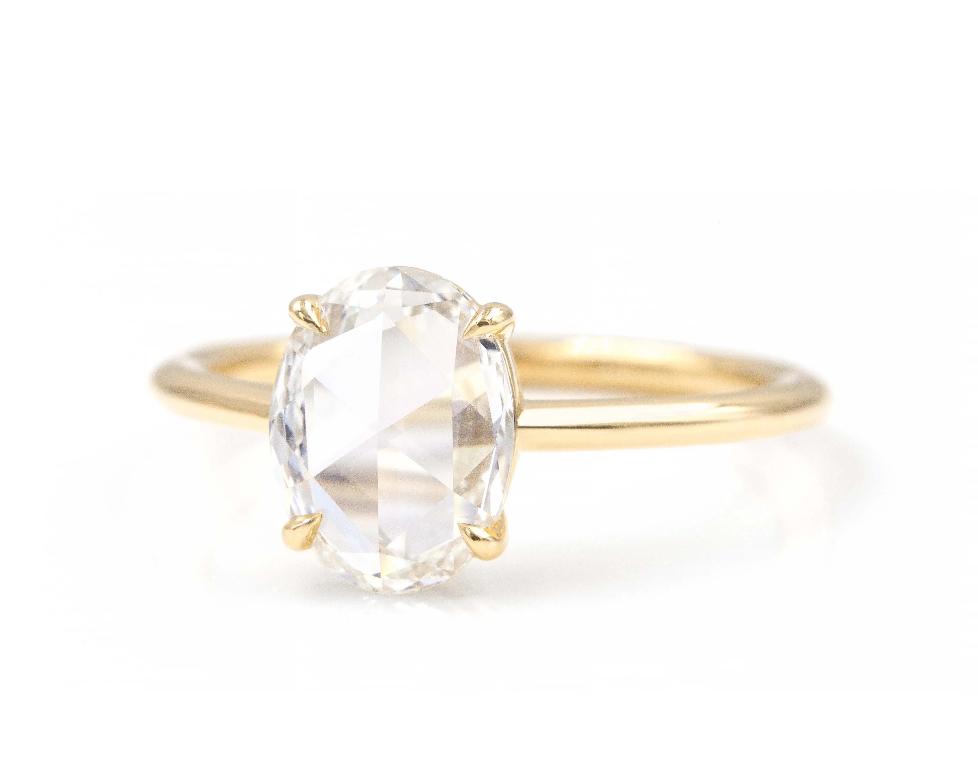 1.15-Carat Rose Cut Oval Solitaire (Ready to Ship)