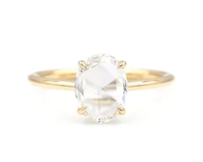 1.15-Carat Rose Cut Oval Solitaire (Ready to Ship)