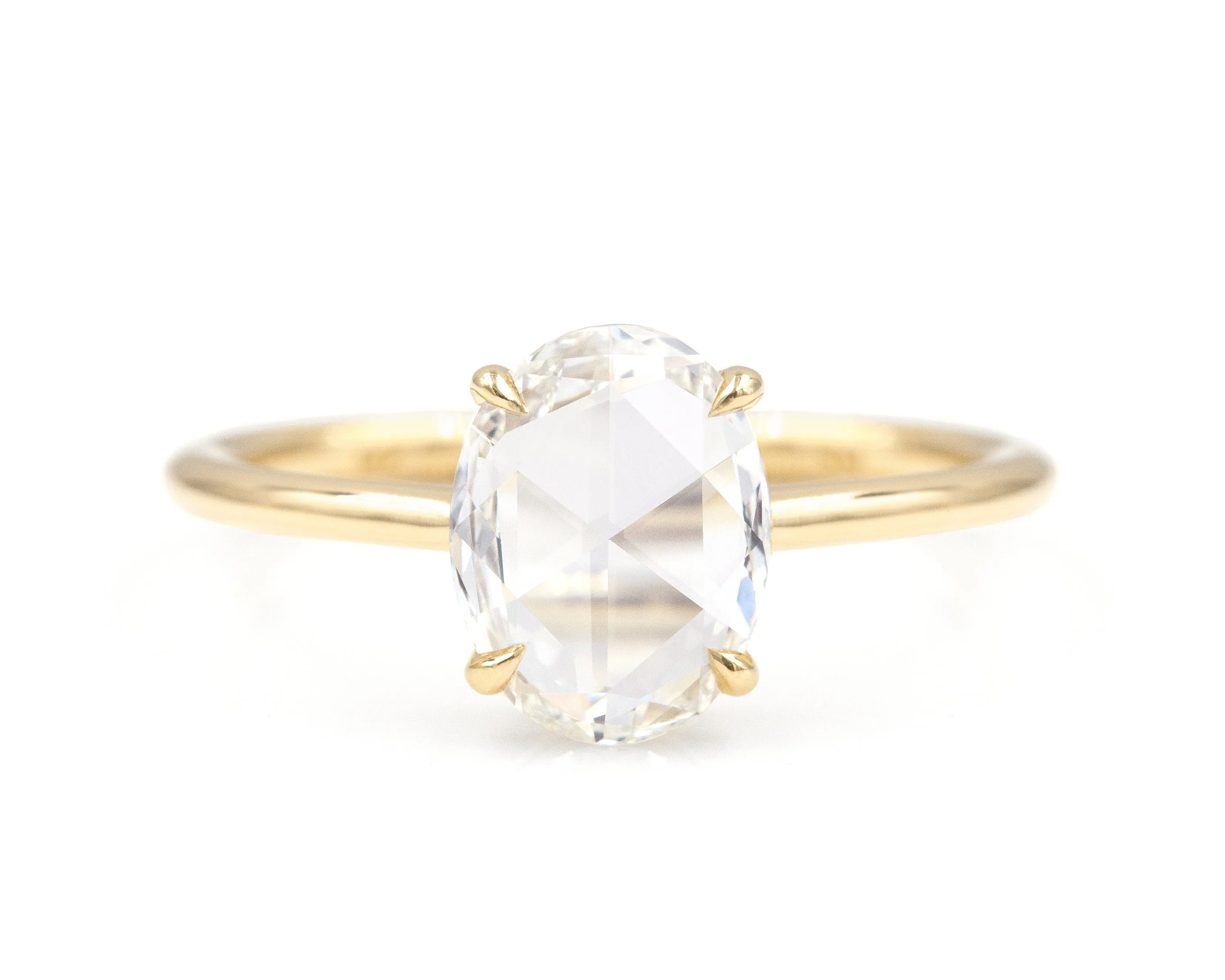 1.15-Carat Rose Cut Oval Solitaire (Ready to Ship)