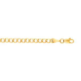 14K Gold 4.4mm Lite Curb Chain