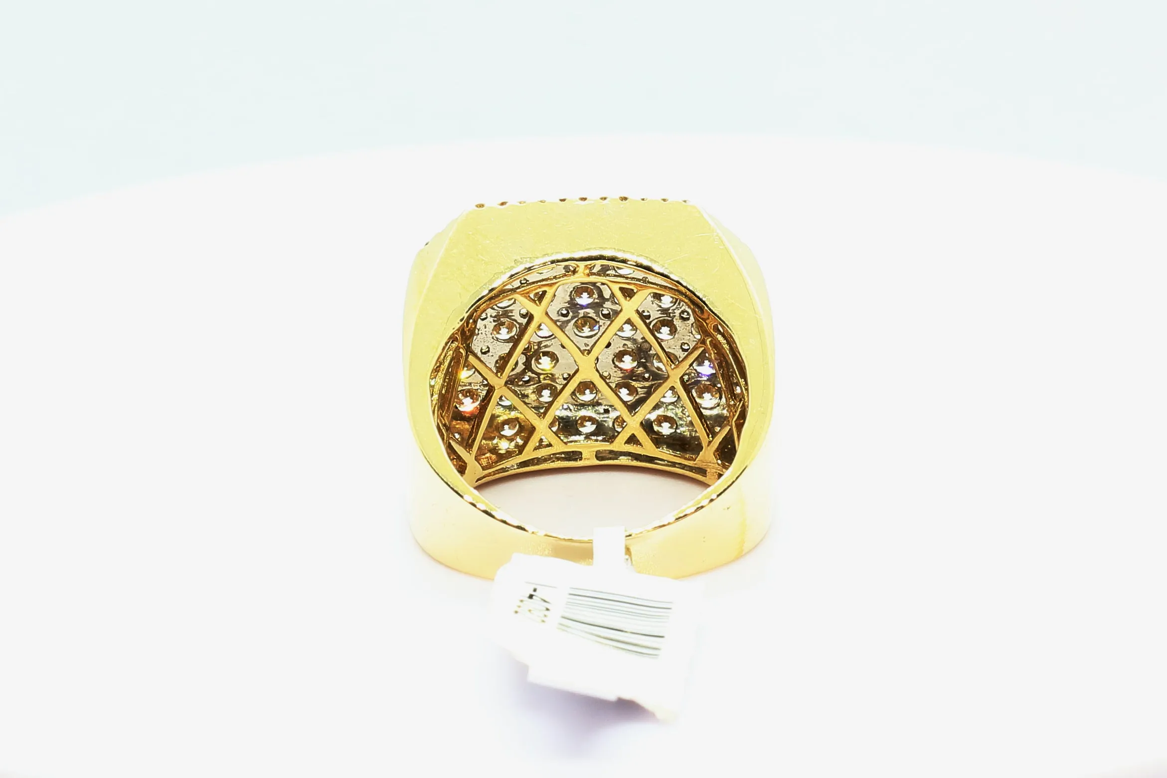 14K Yellow Gold Square Ring