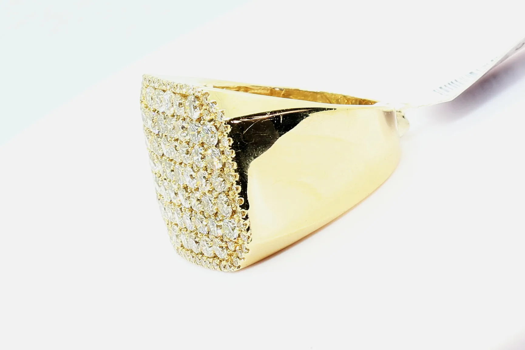 14K Yellow Gold Square Ring