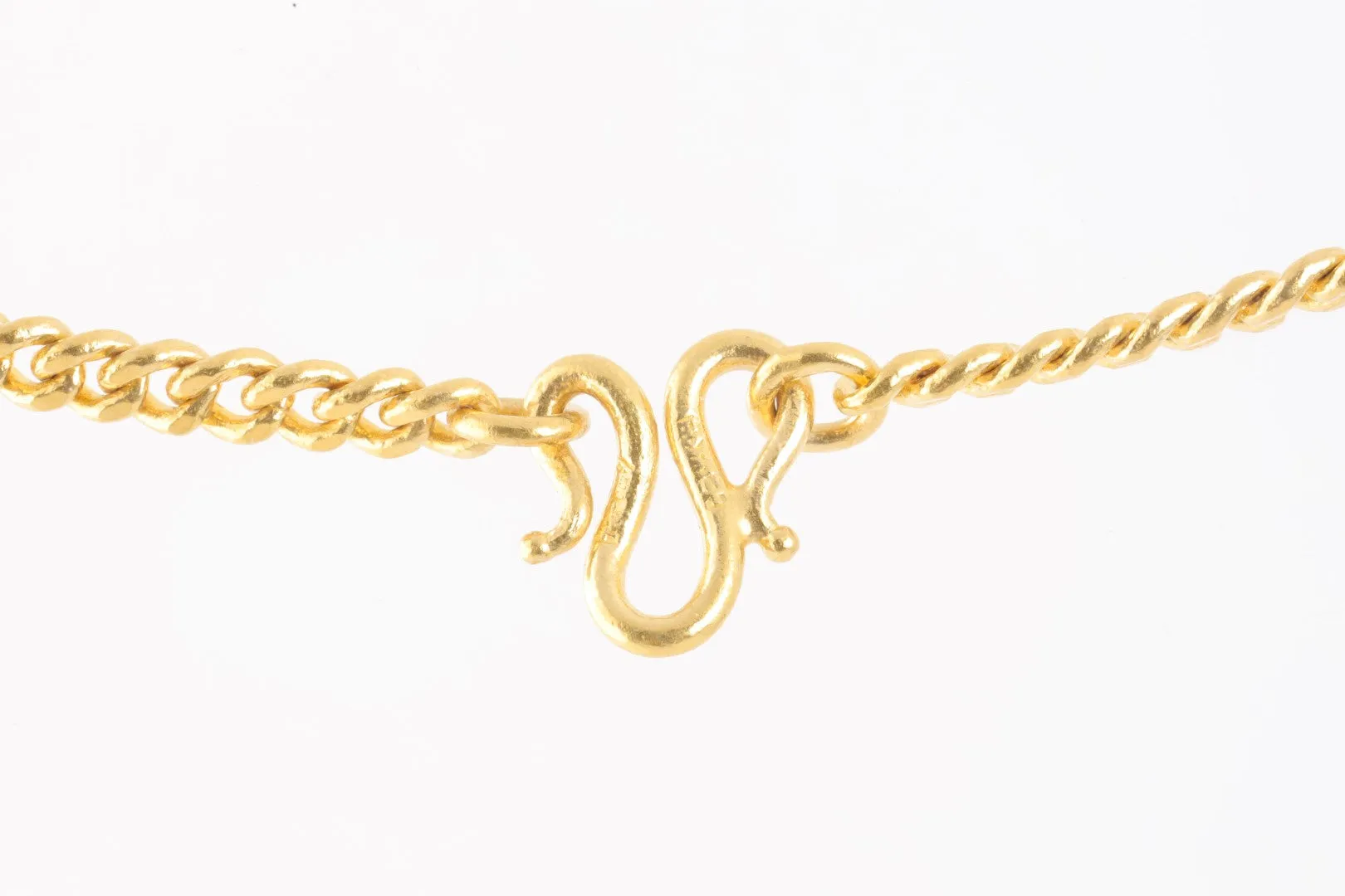 20" 24k Yellow Gold Curb Chain (44.40g.)