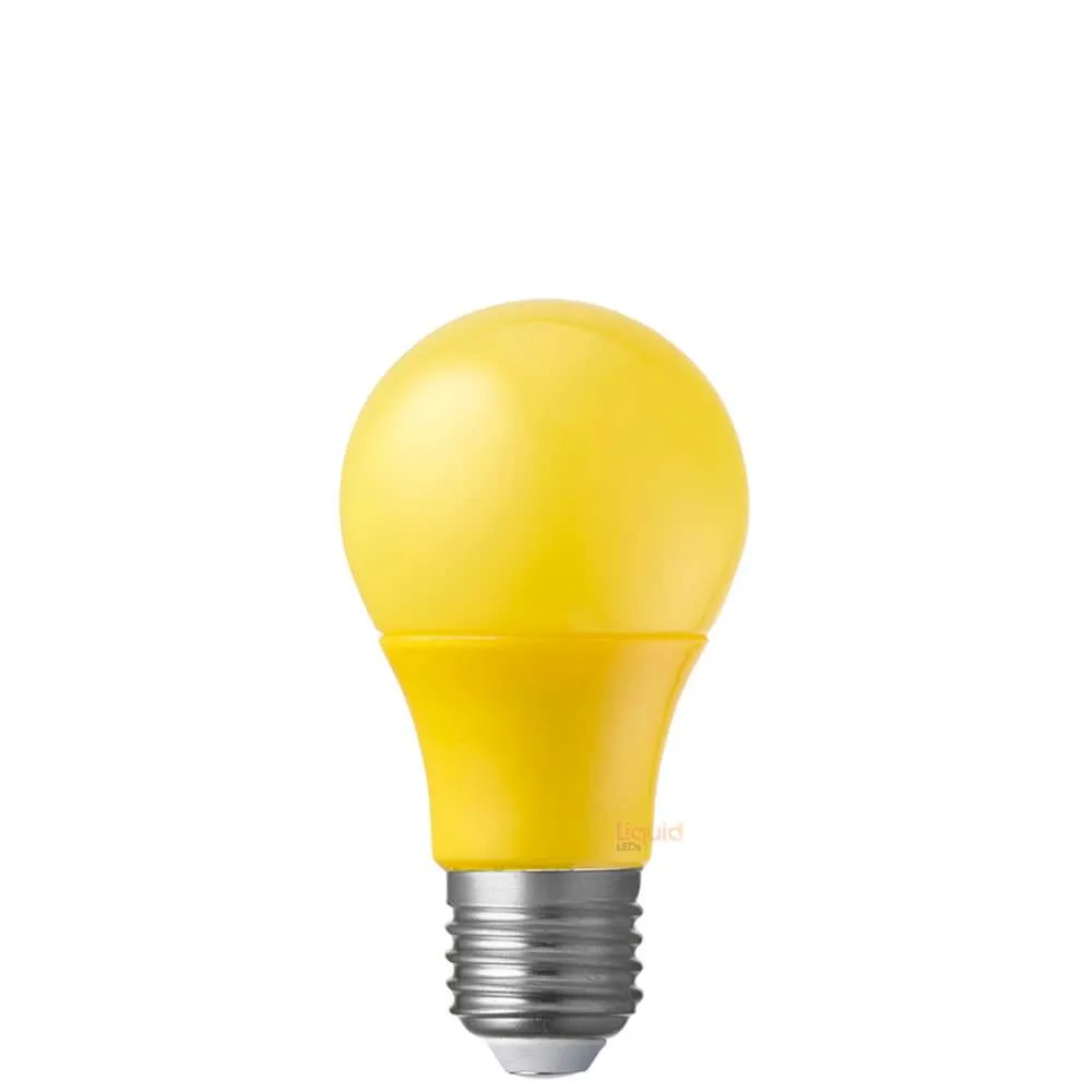 5W Yellow GLS LED Bulb E27