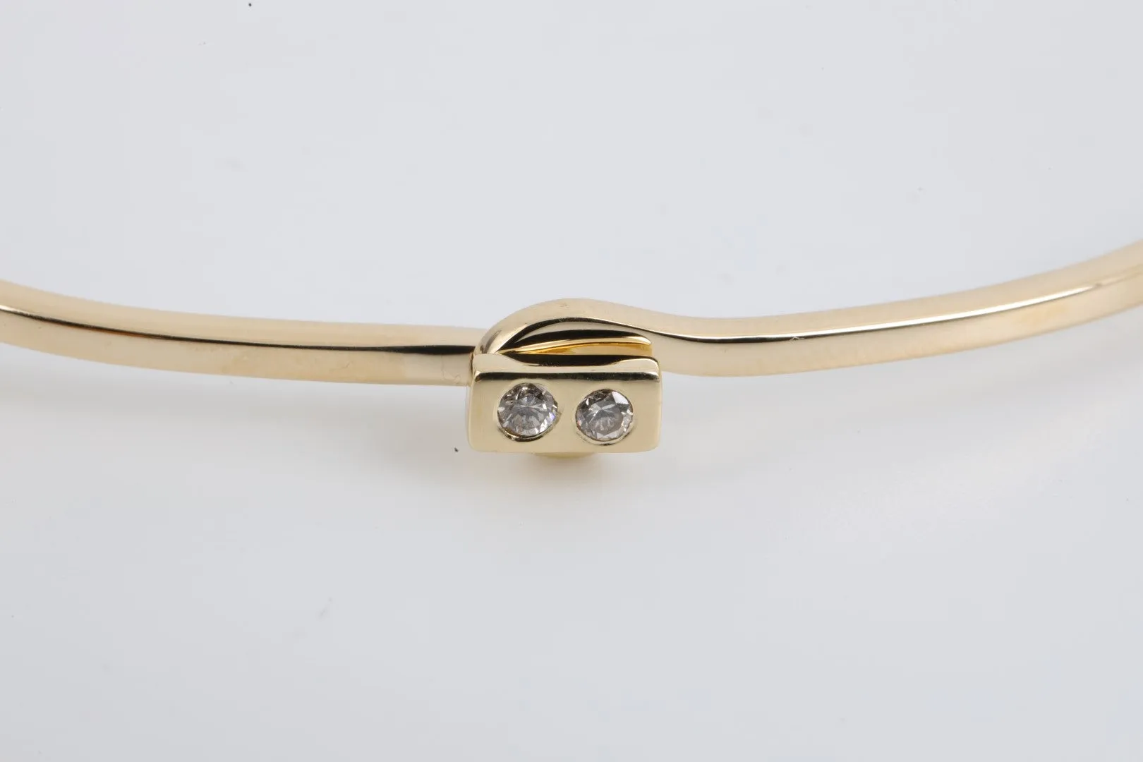 7.5" 14k Yellow Gold 0.07tcw Diamond Tag Bracelet (11.25g.)