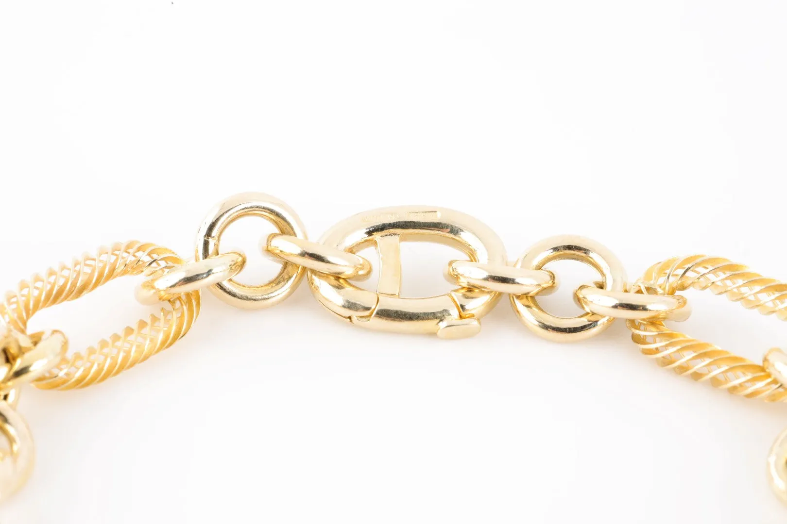 8" 14k Yellow Gold Openwork Oval Link Bracelet (14.66g.)