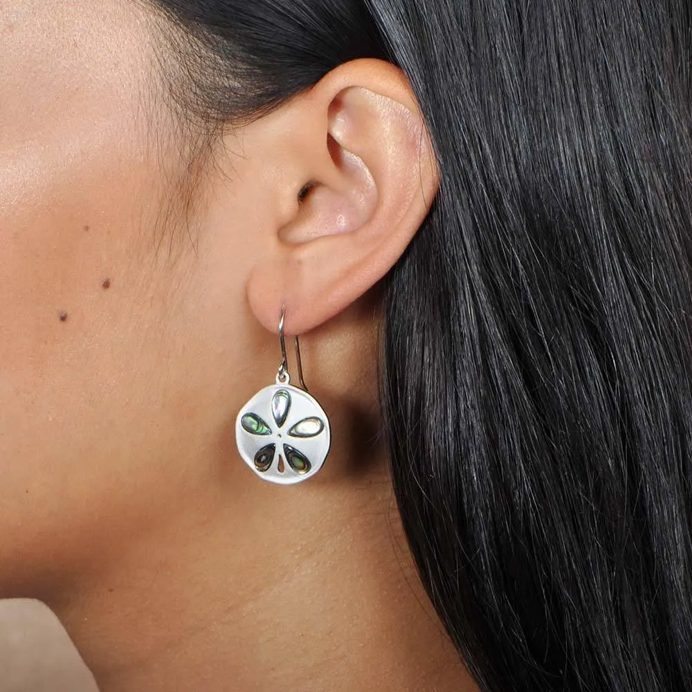 Abalone Kai Sand Dollar Earrings