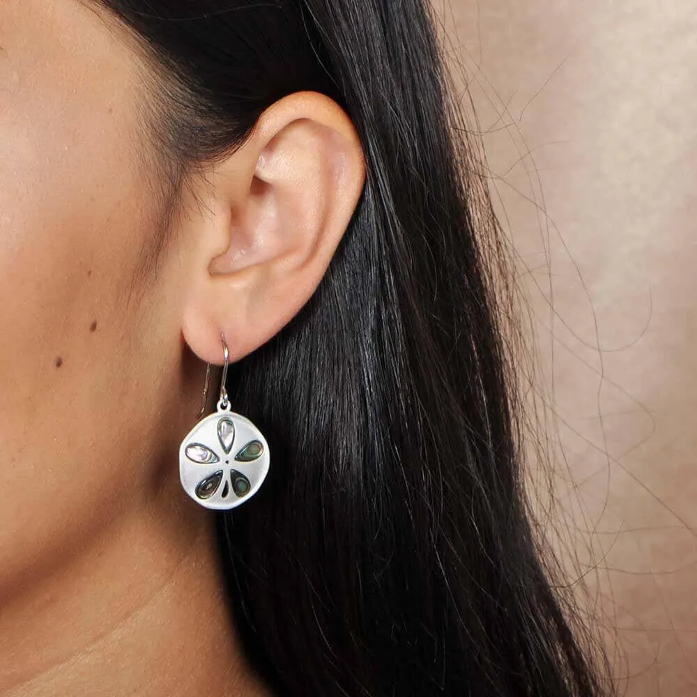 Abalone Kai Sand Dollar Earrings