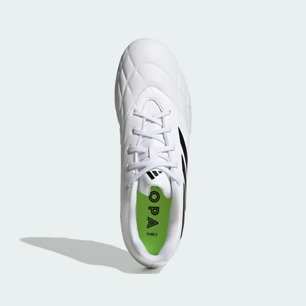 Adidas Copa Pure II.3 FG Football Boots (White/Black/Lucid Lemon)