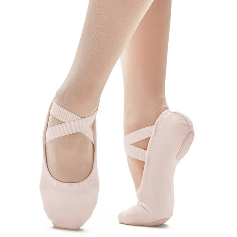 Adult Brio Pro Stretch Canvas Ballet Shoes - Light Pink