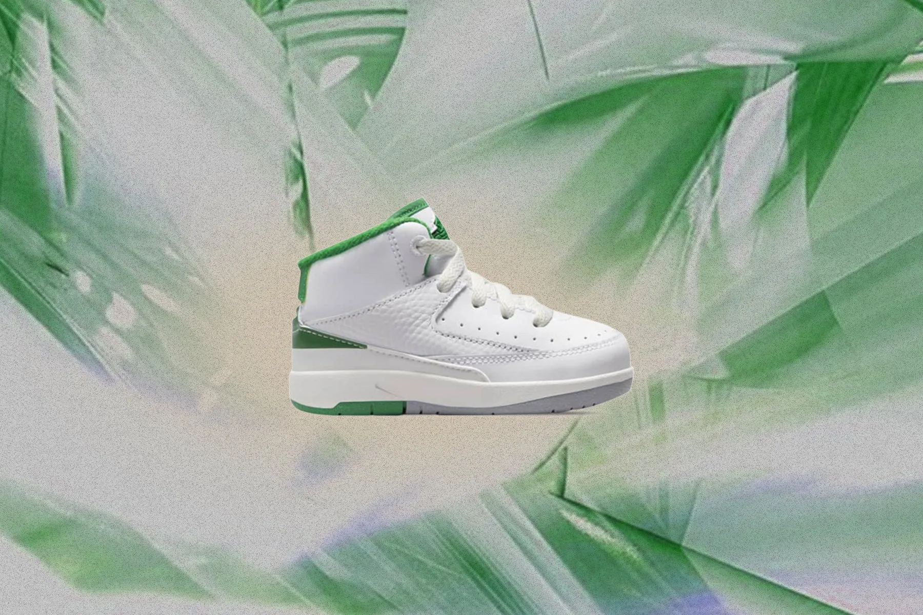 Air Jordan 2 Retro (TD) - White/Lucky Green/Sail