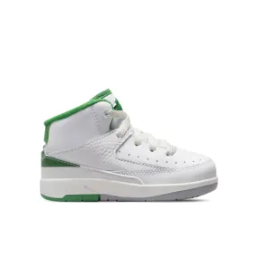 Air Jordan 2 Retro (TD) - White/Lucky Green/Sail