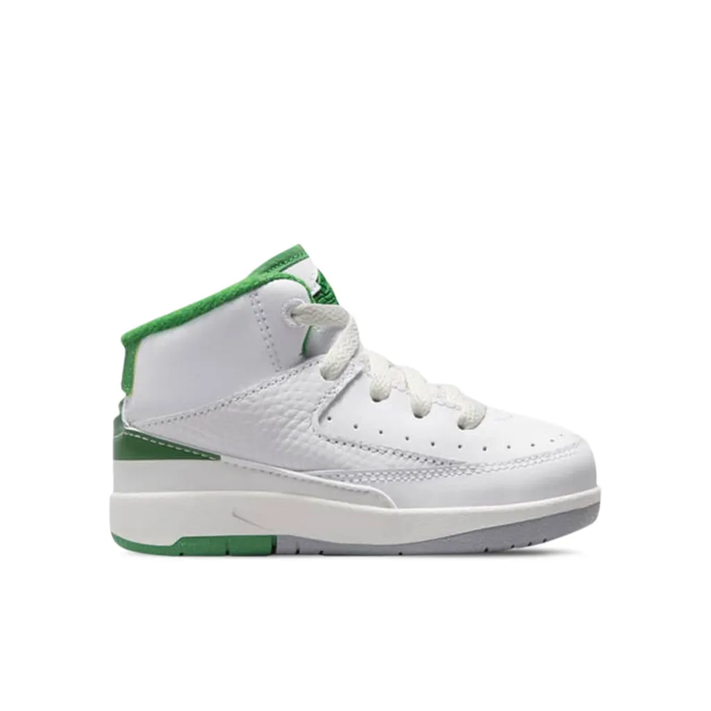 Air Jordan 2 Retro (TD) - White/Lucky Green/Sail