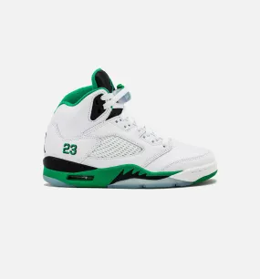 Air Jordan 5 Retro Lucky Green Womens Lifestyle Shoe - White/Lucky Green/Black/Ice Blue