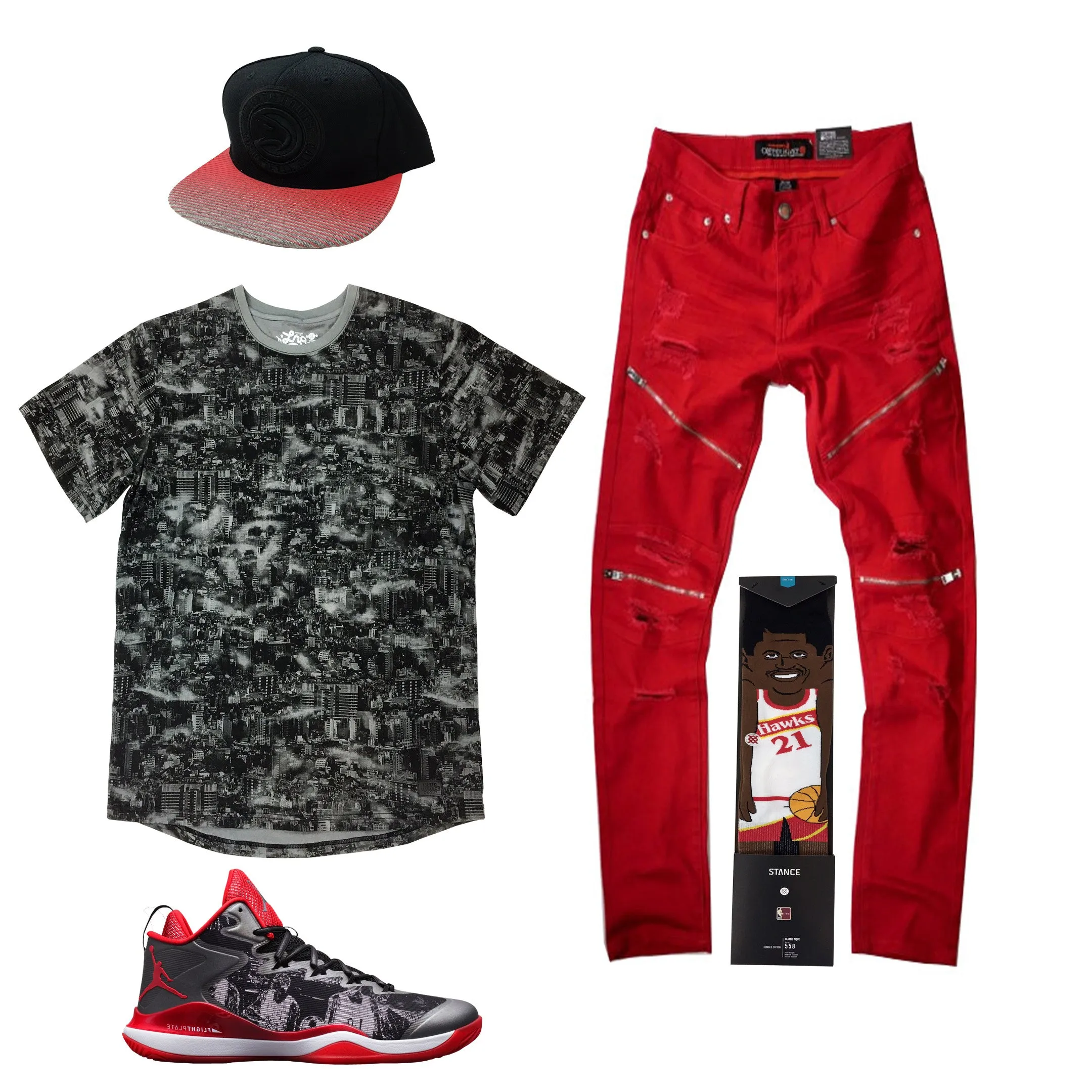 Air Jordan Super Fly 3 Slam Dunk Outfit