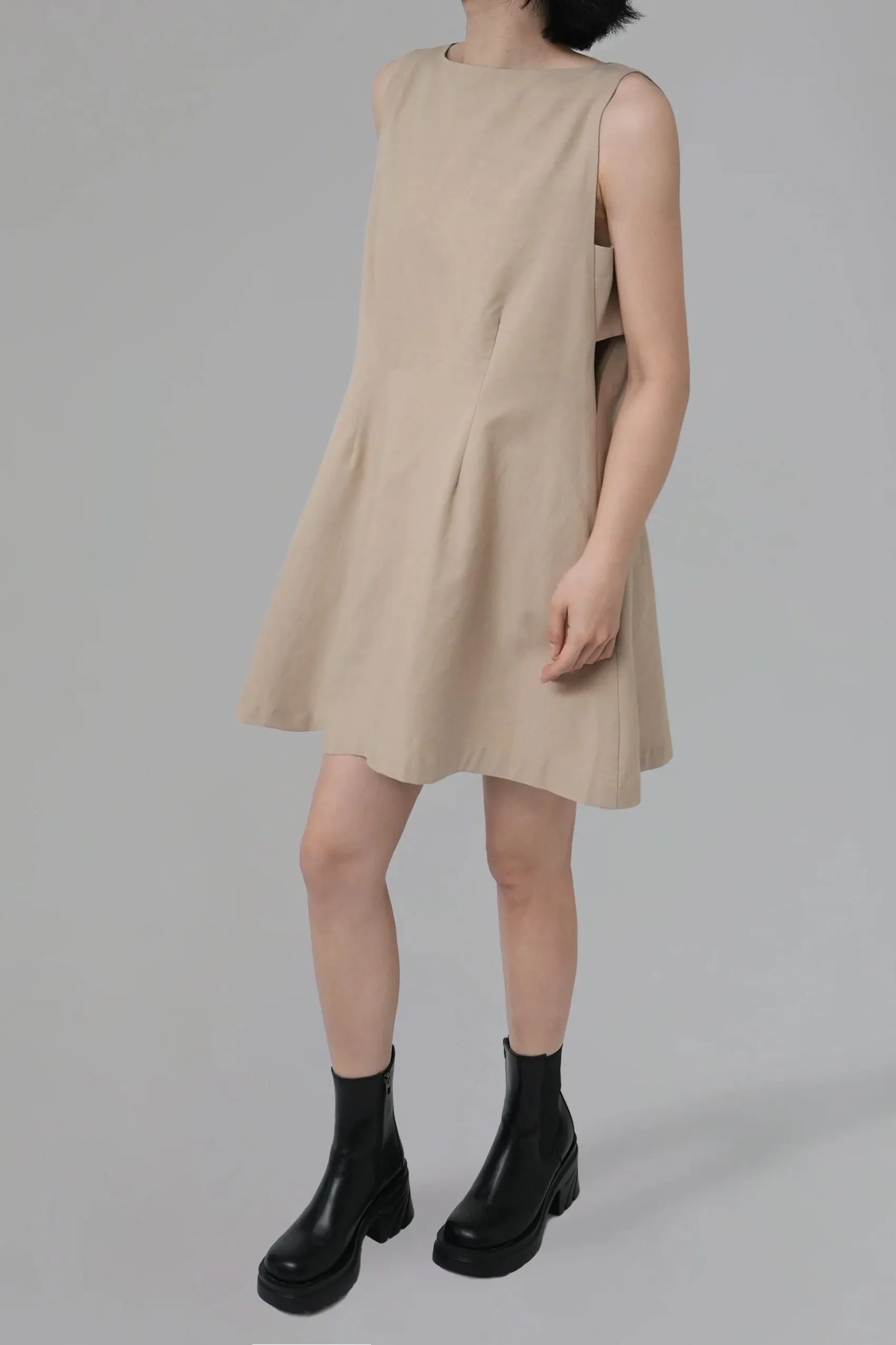 Anya Dress, Beige