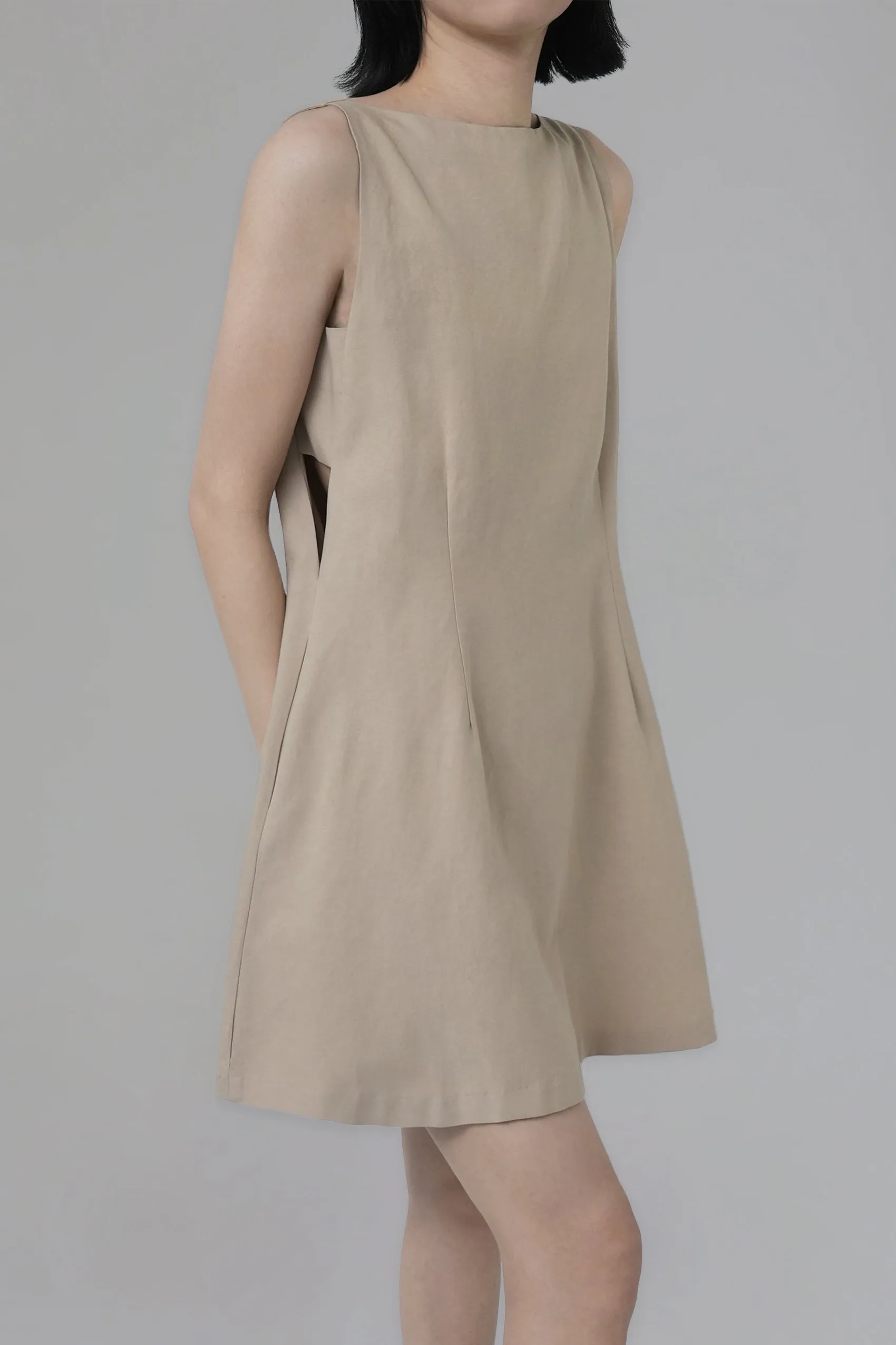 Anya Dress, Beige