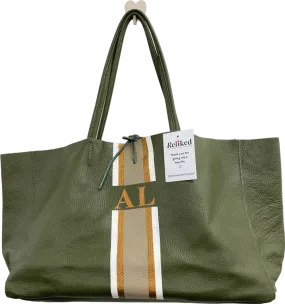 Anya Hindmarch Olive Green Leather Tote Bag UK One Size