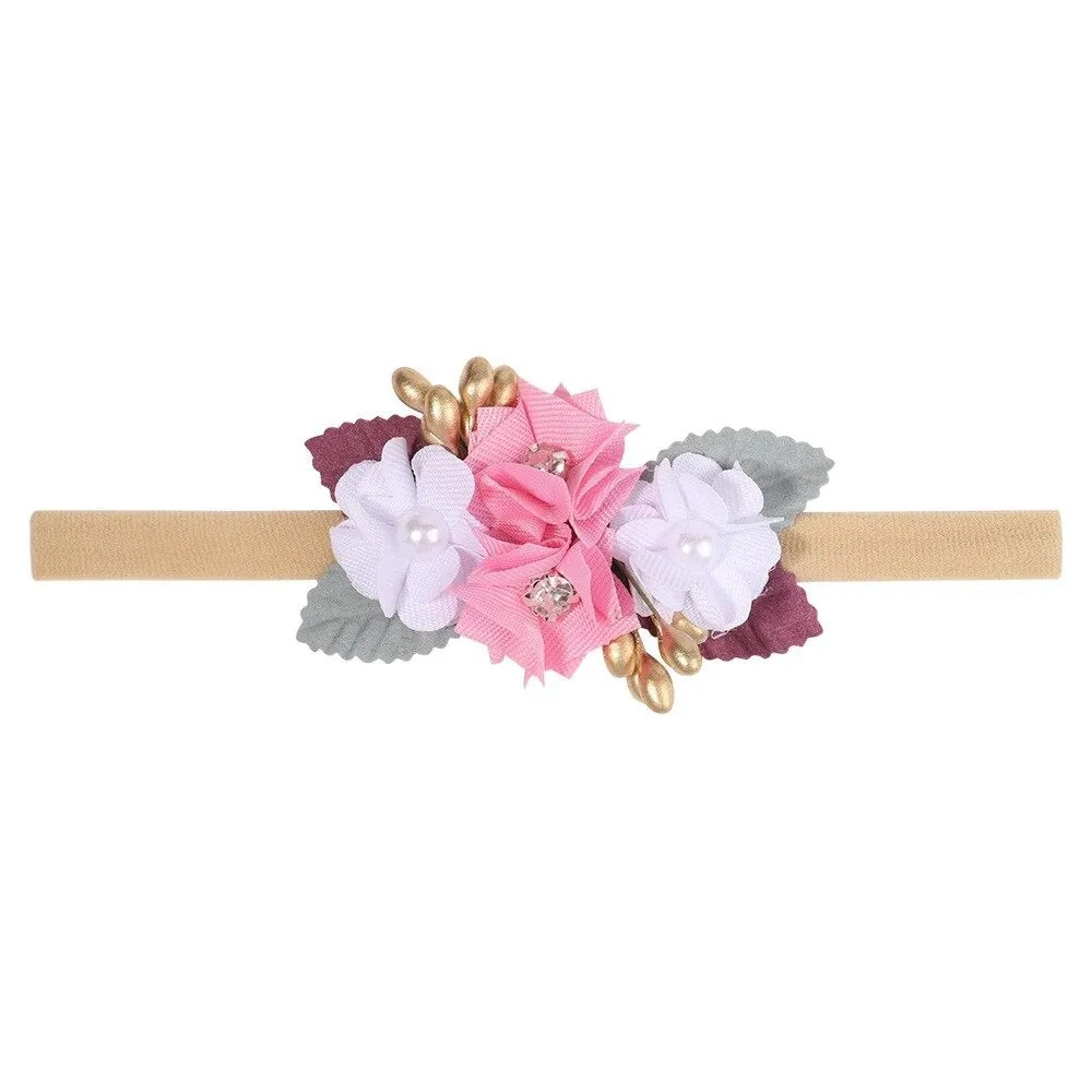 Baby Girl Flower Crown Headpiece #2