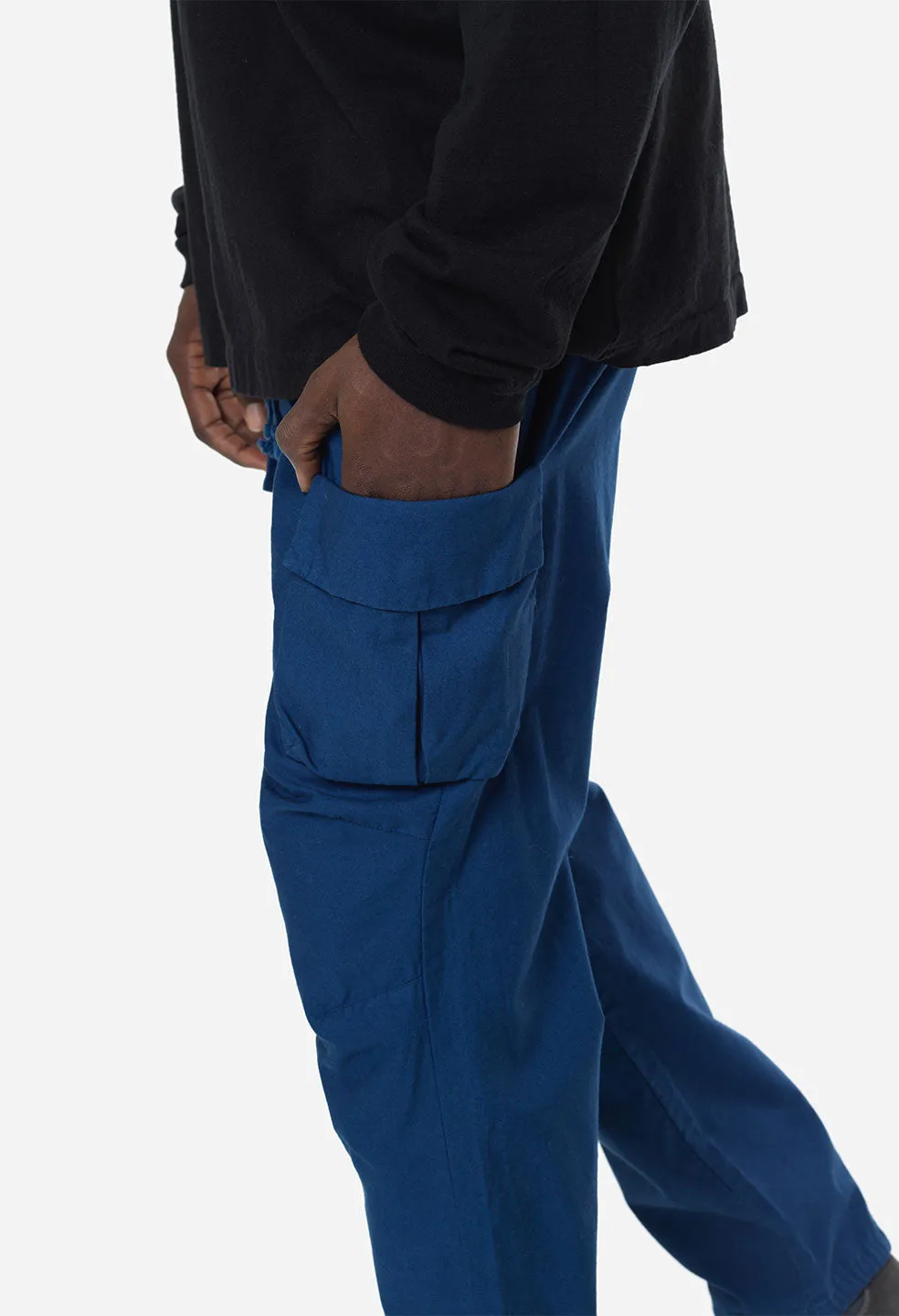 Back Sateen Cargo Pants / Cove