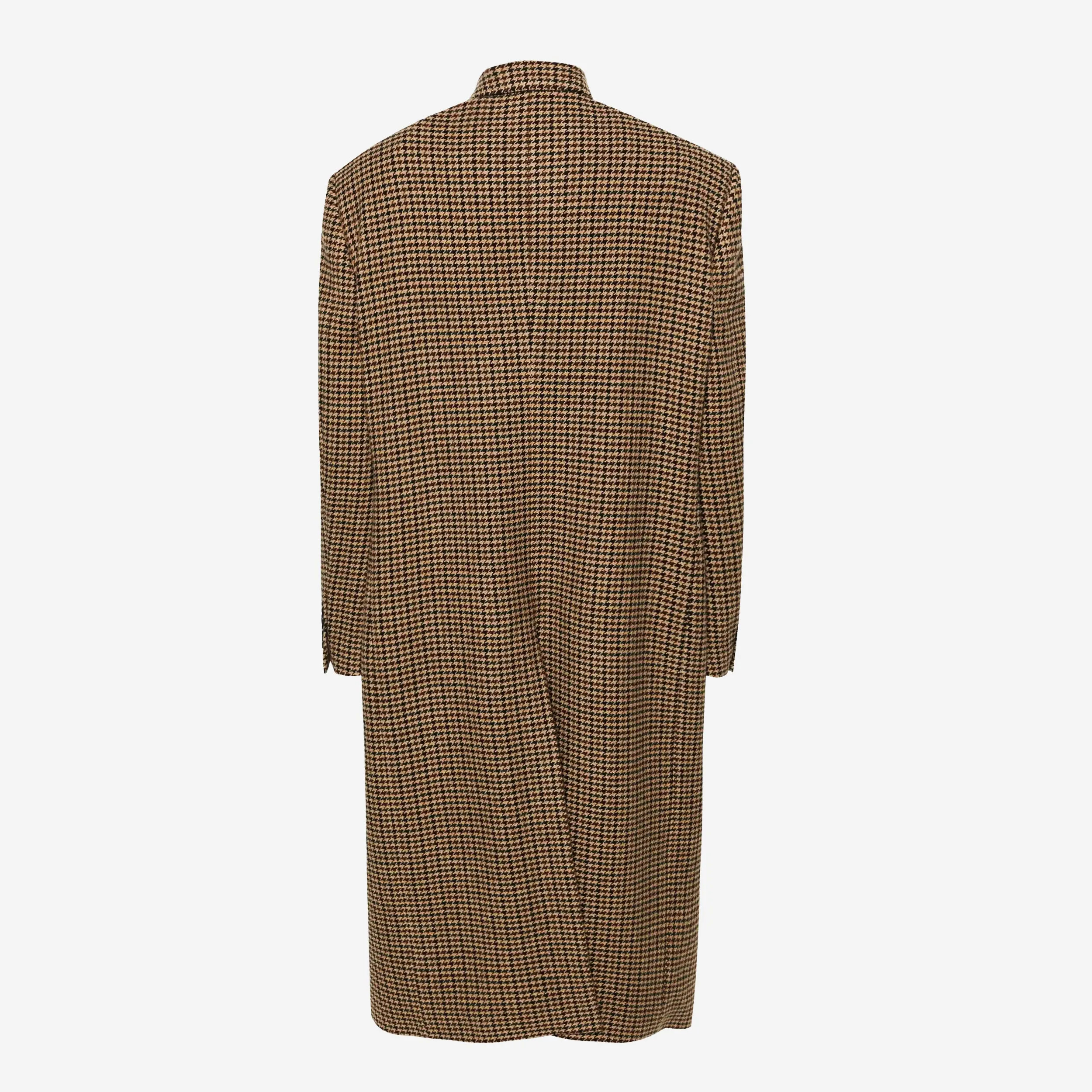 Balenciaga Oversized Houndstooth Long Coat