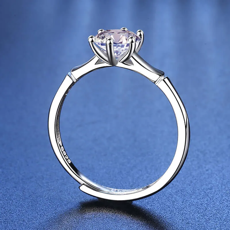 Bamboo Simple Moissanite  Ring