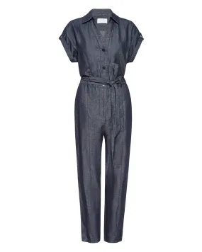 Banks Short Sleeve Jumpsuit (Indigo)