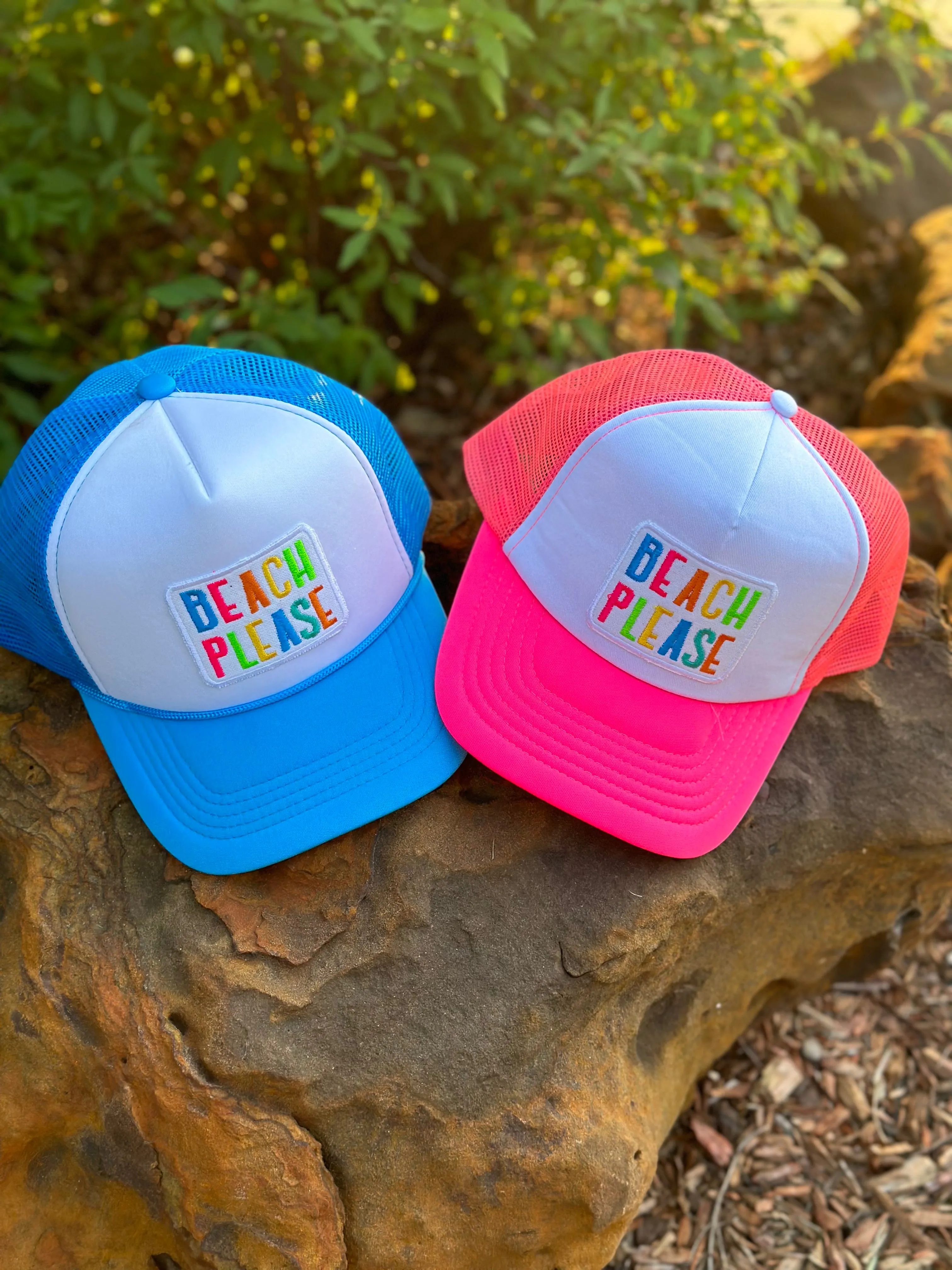 Beach Please Foam Trucker Cap