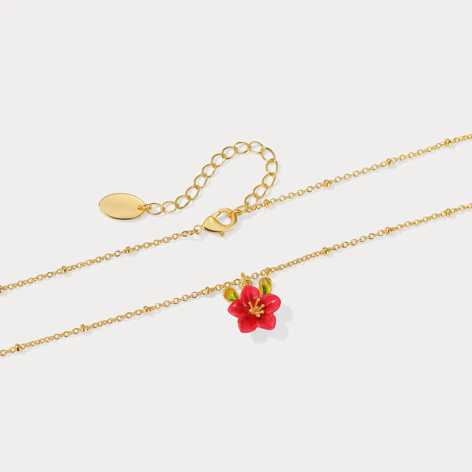 Begonia Flower Necklace