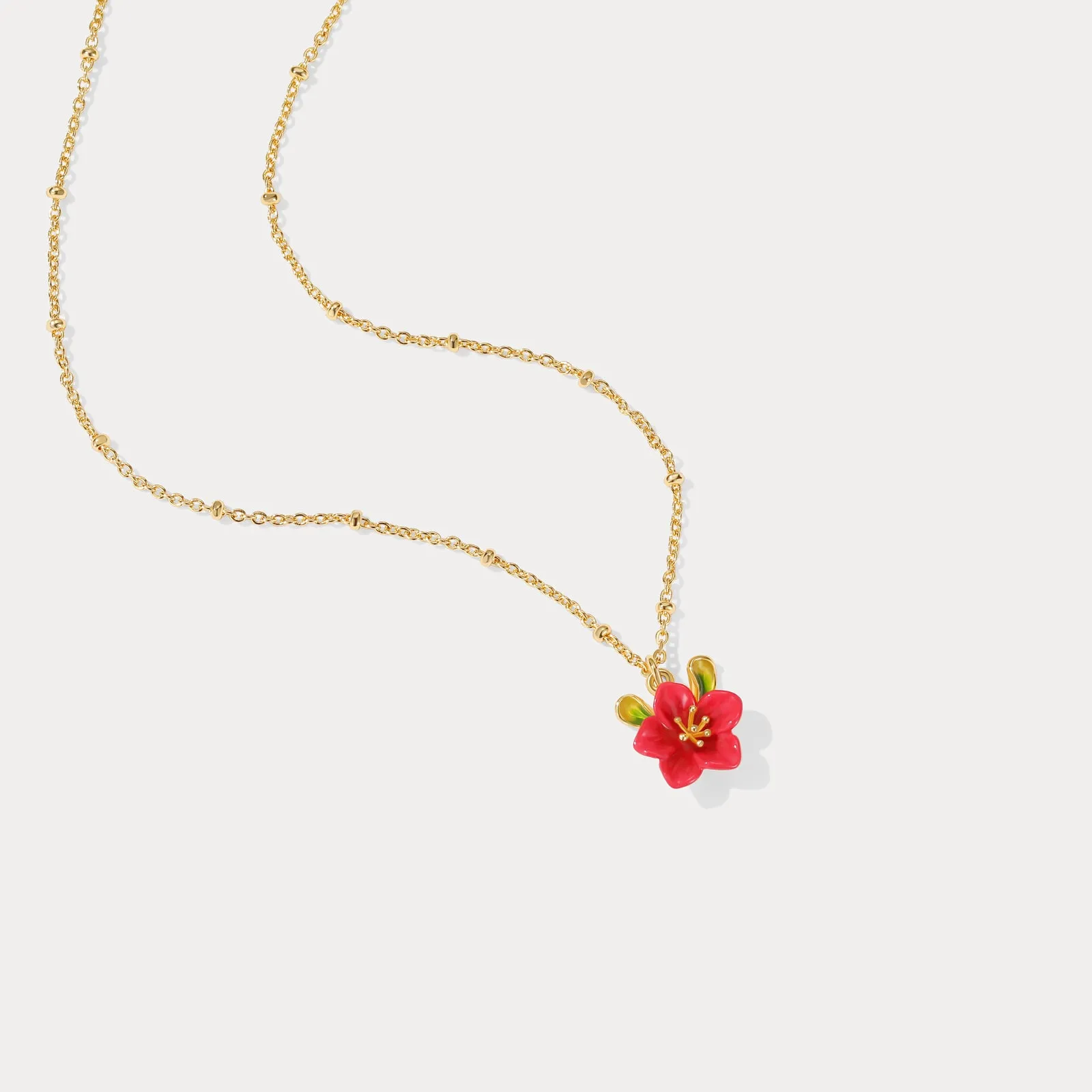 Begonia Flower Necklace