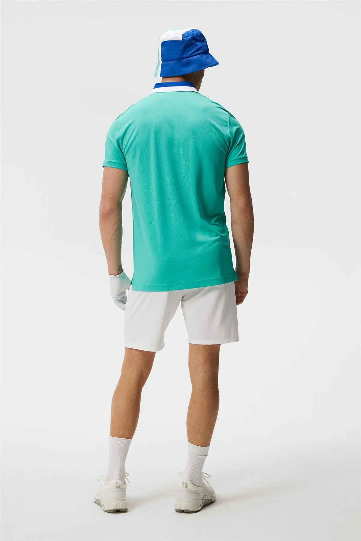 Benji Regular Tech Mesh Polo Bright Aqua - SU23