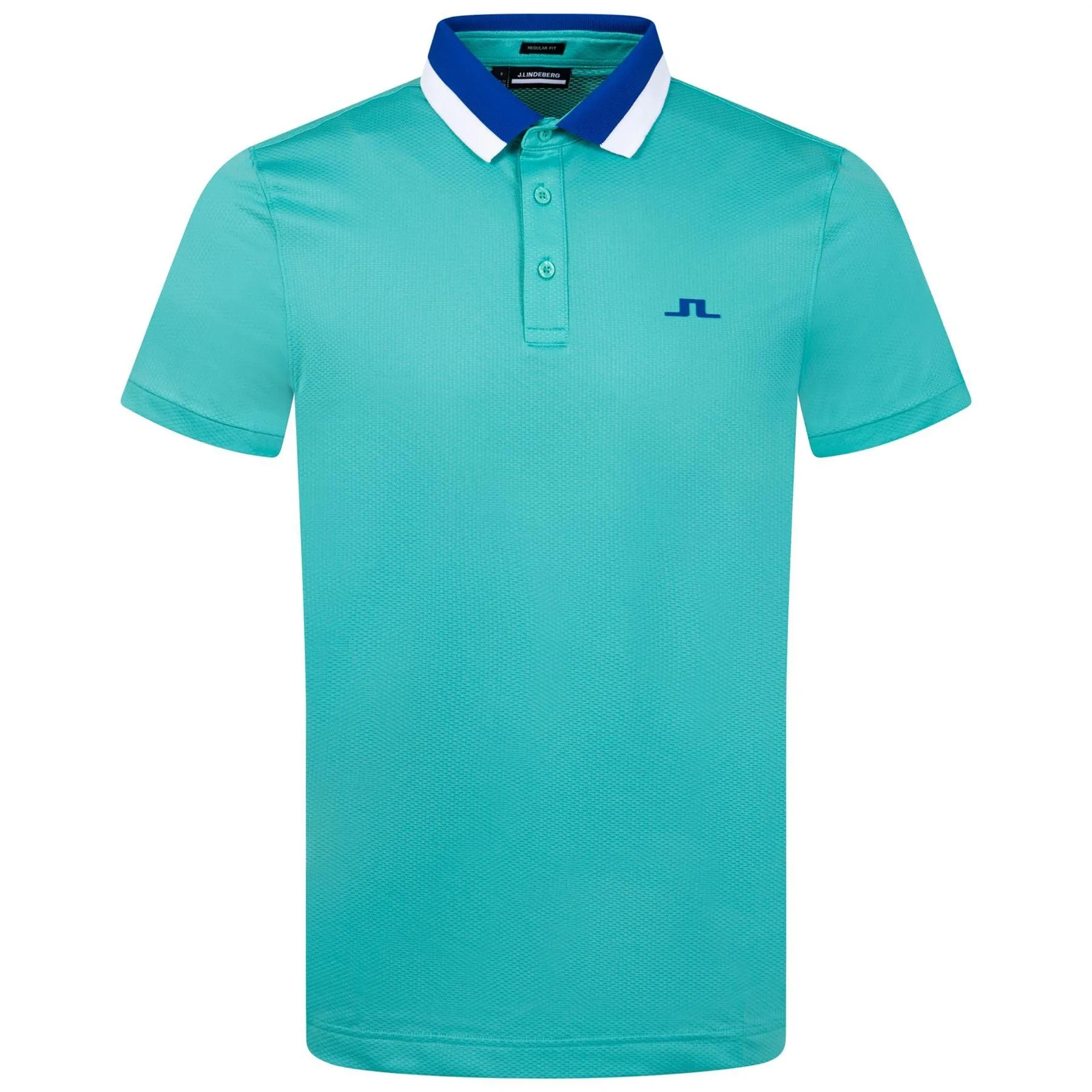 Benji Regular Tech Mesh Polo Bright Aqua - SU23