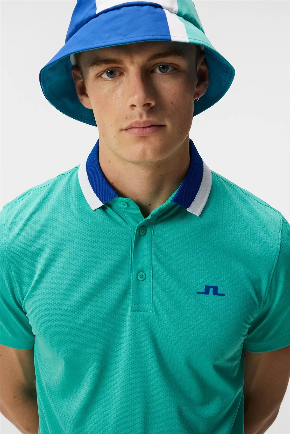 Benji Regular Tech Mesh Polo Bright Aqua - SU23