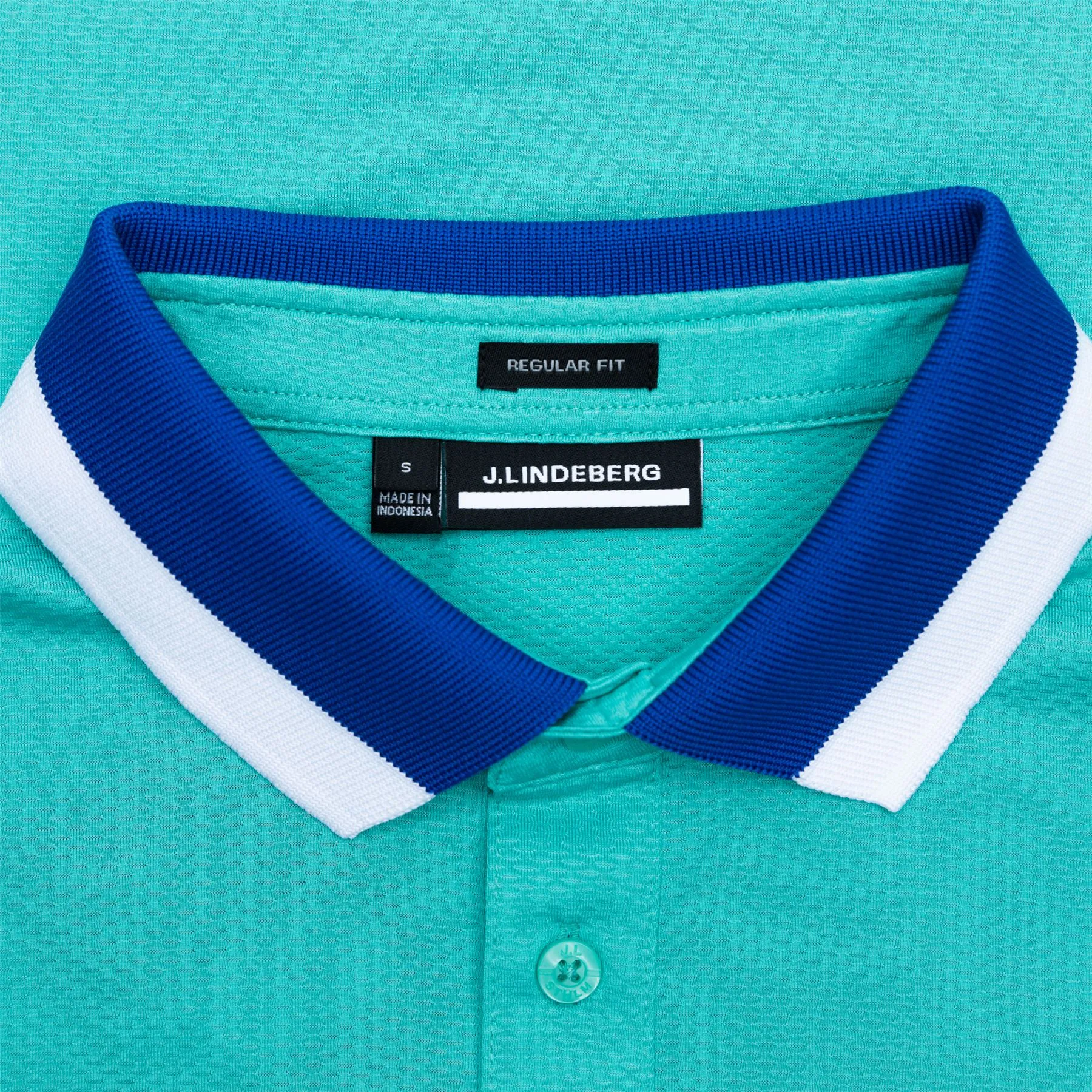 Benji Regular Tech Mesh Polo Bright Aqua - SU23