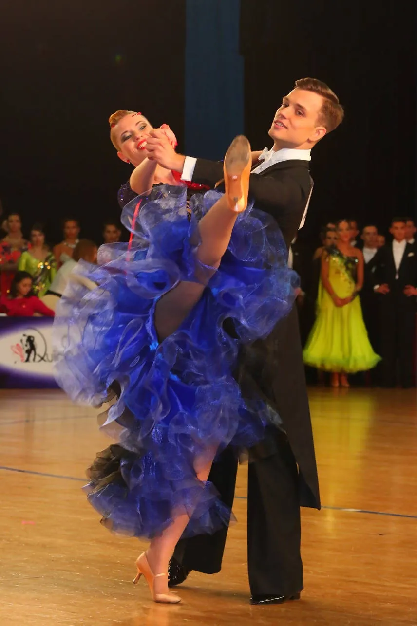 Black & Blue  Ballroom Dress