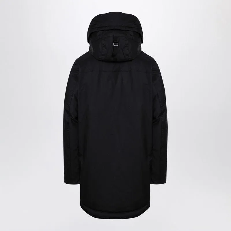 BLACK TECHNO PADDED PARKA