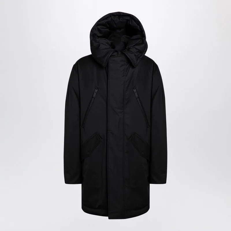 BLACK TECHNO PADDED PARKA