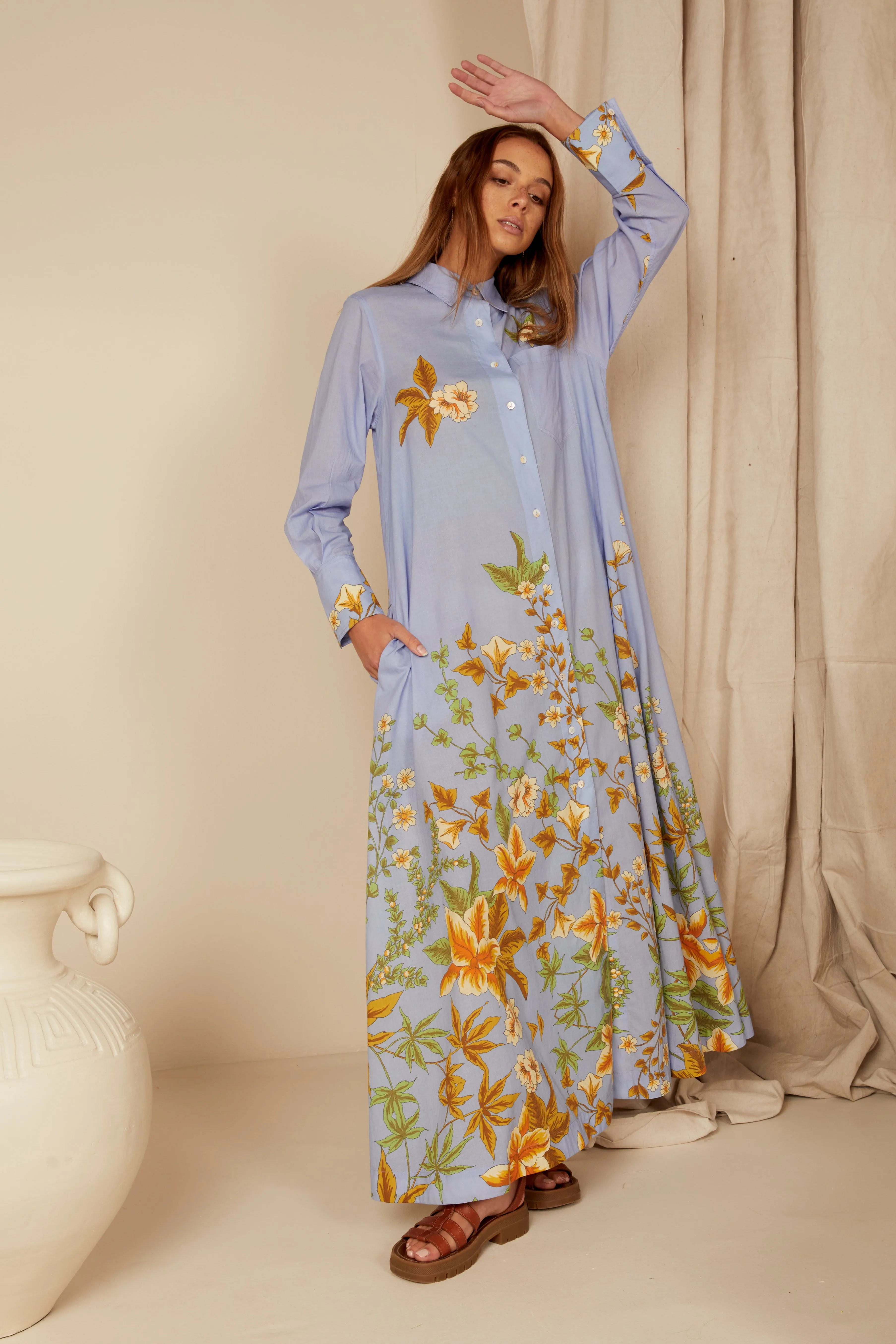 Bohemian Traders | Zinnia Opera Shirt Dress