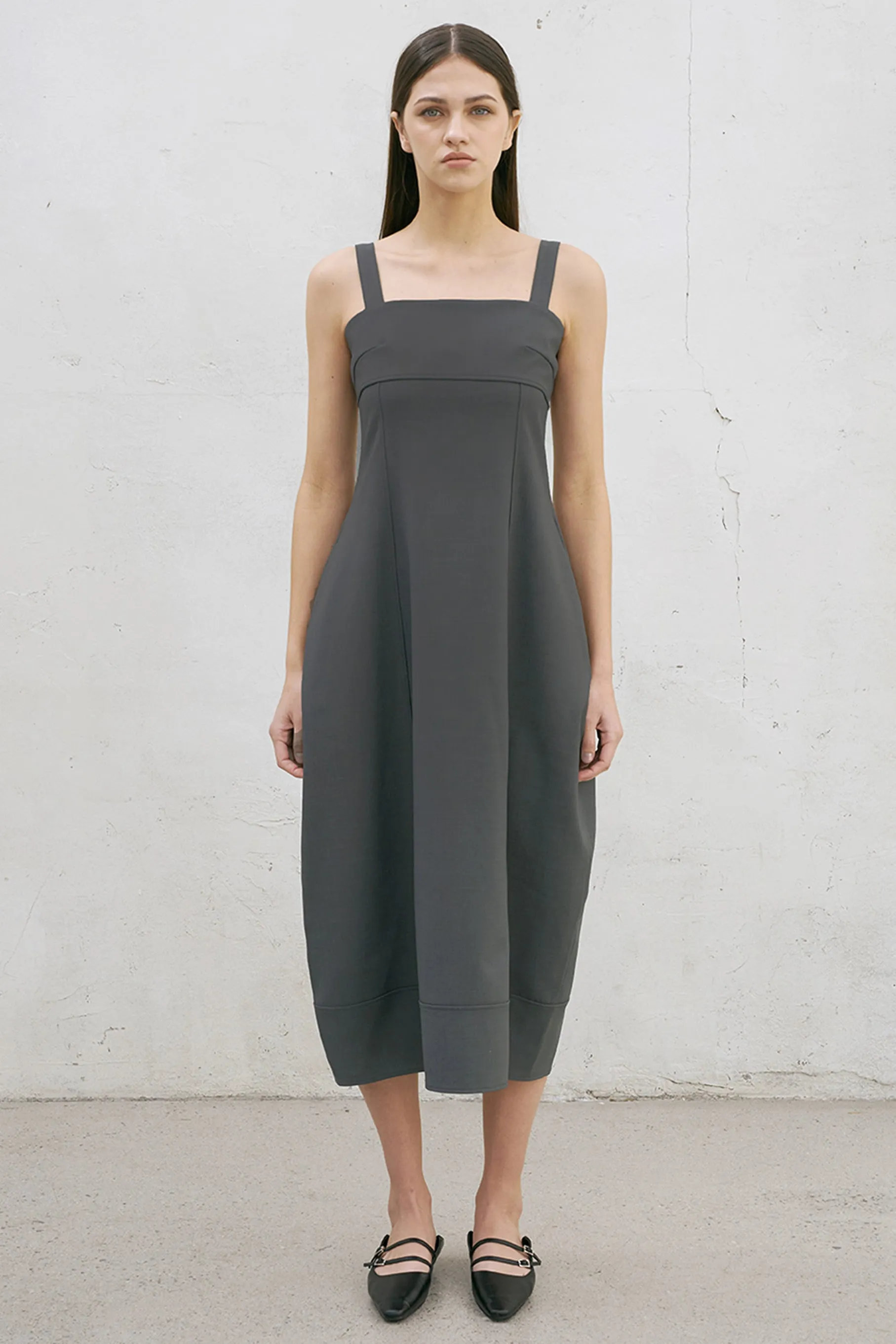 Bole Midi Dress, grey