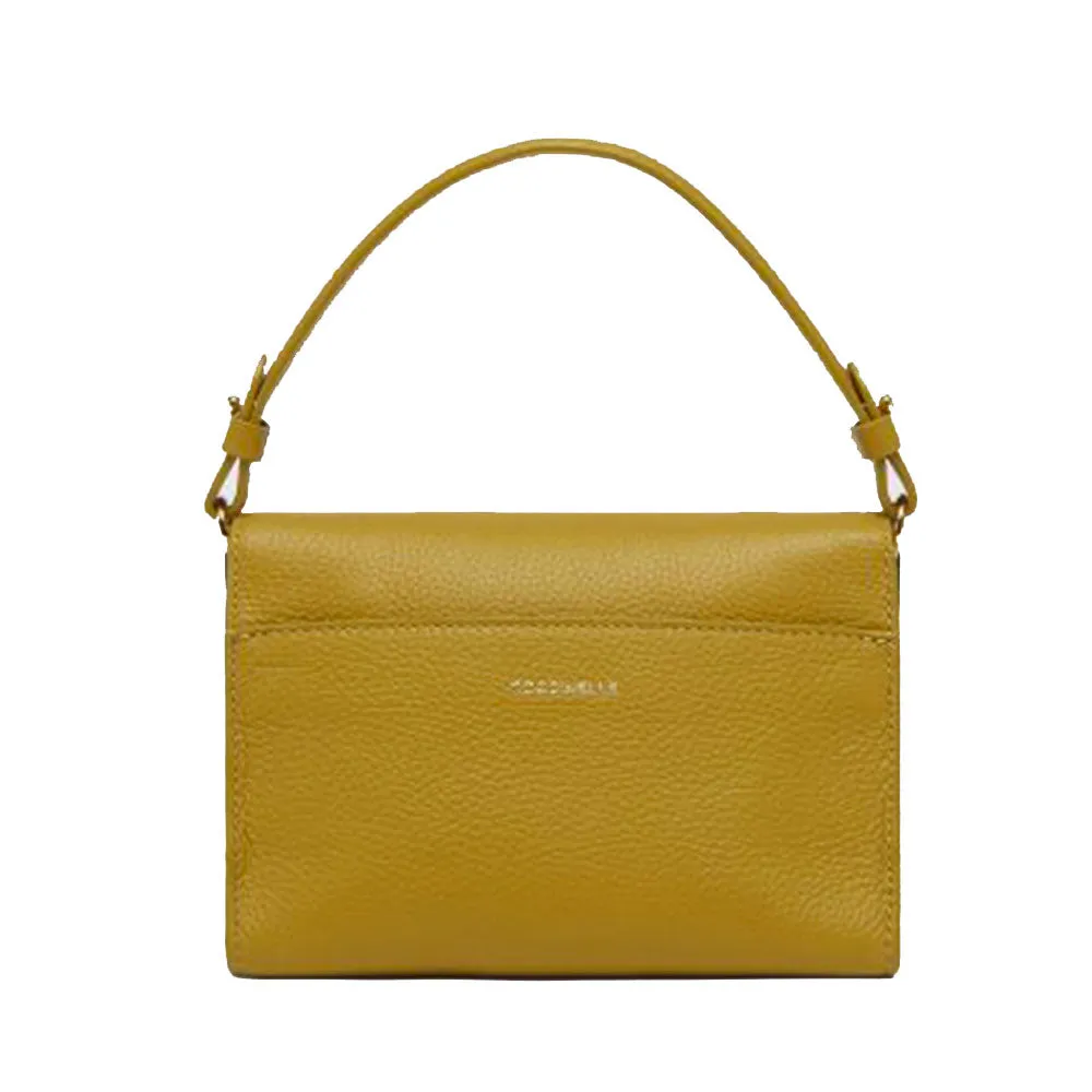 Borsa Donna a Mano con Tracolla COCCINELLE in Pelle linea Binxie Small colore Citronella