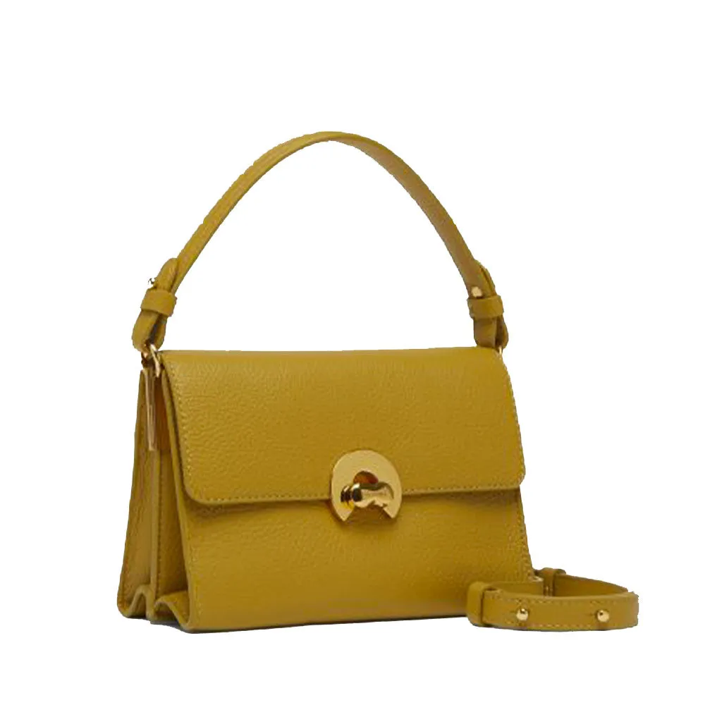 Borsa Donna a Mano con Tracolla COCCINELLE in Pelle linea Binxie Small colore Citronella