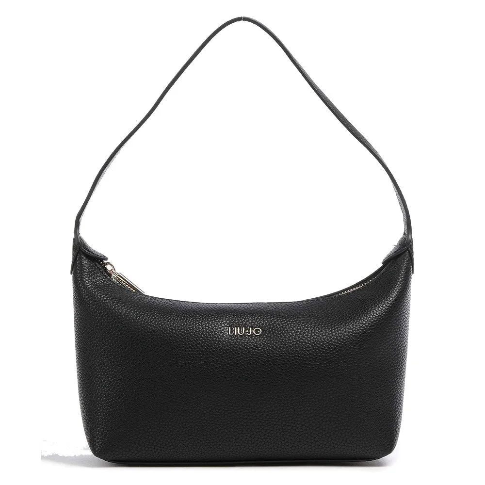 Borsa Donna a Spalla LIU JO Effetto Bottalato Nero AF3282