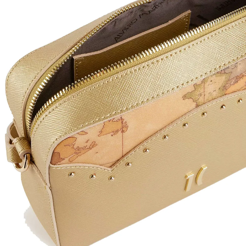 Borsa Donna a Tracolla 1A Classe Alviero Martini linea City Lights colore Oro Chiaro GZ23