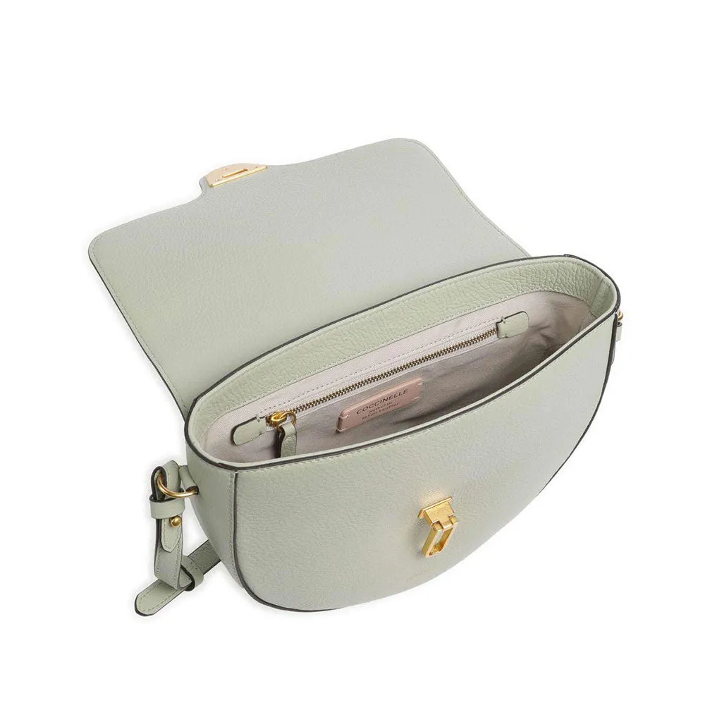 Borsa Donna a Tracolla COCCINELLE in Pelle linea Beat Soft Medium colore Celadon Green