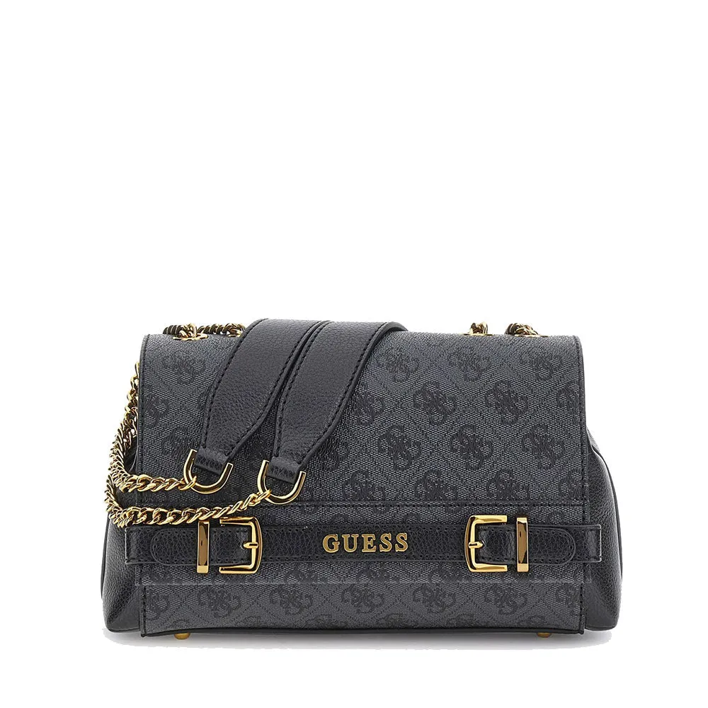 Borsa Donna a Tracolla GUESS Linea Sestri Logo Luxury colore Coal Logo