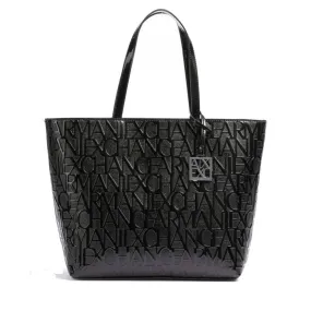 Borsa Donna ARMANI EXCHANGE Shopping a Spalla colore Nero Lucido