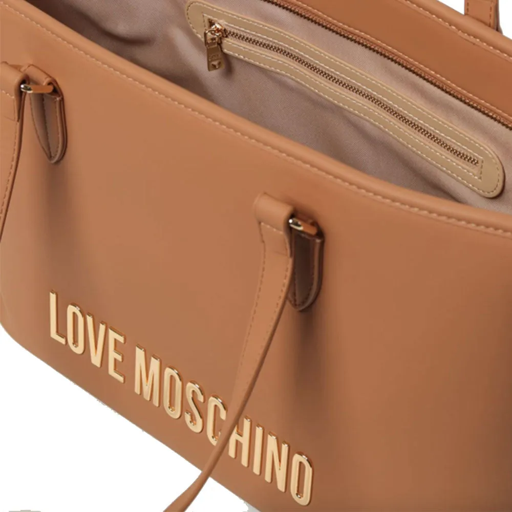 Borsa Donna Shopping LOVE MOSCHINO linea Bold Bag color Cammello