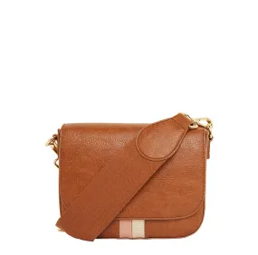 BROOKLYN CROSSBODY - TAN PEBBLE