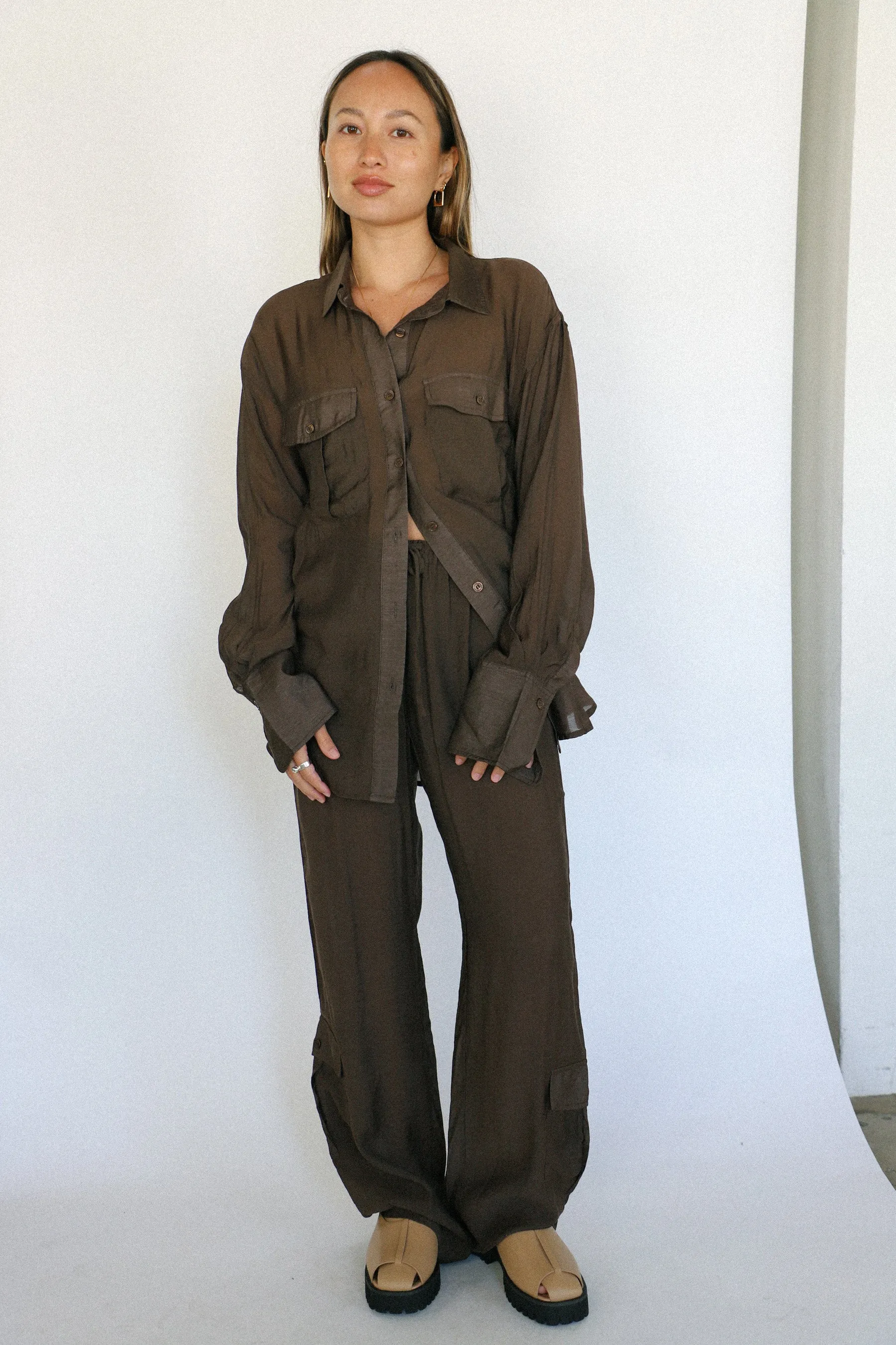 Brown Sofia Cargo Pant