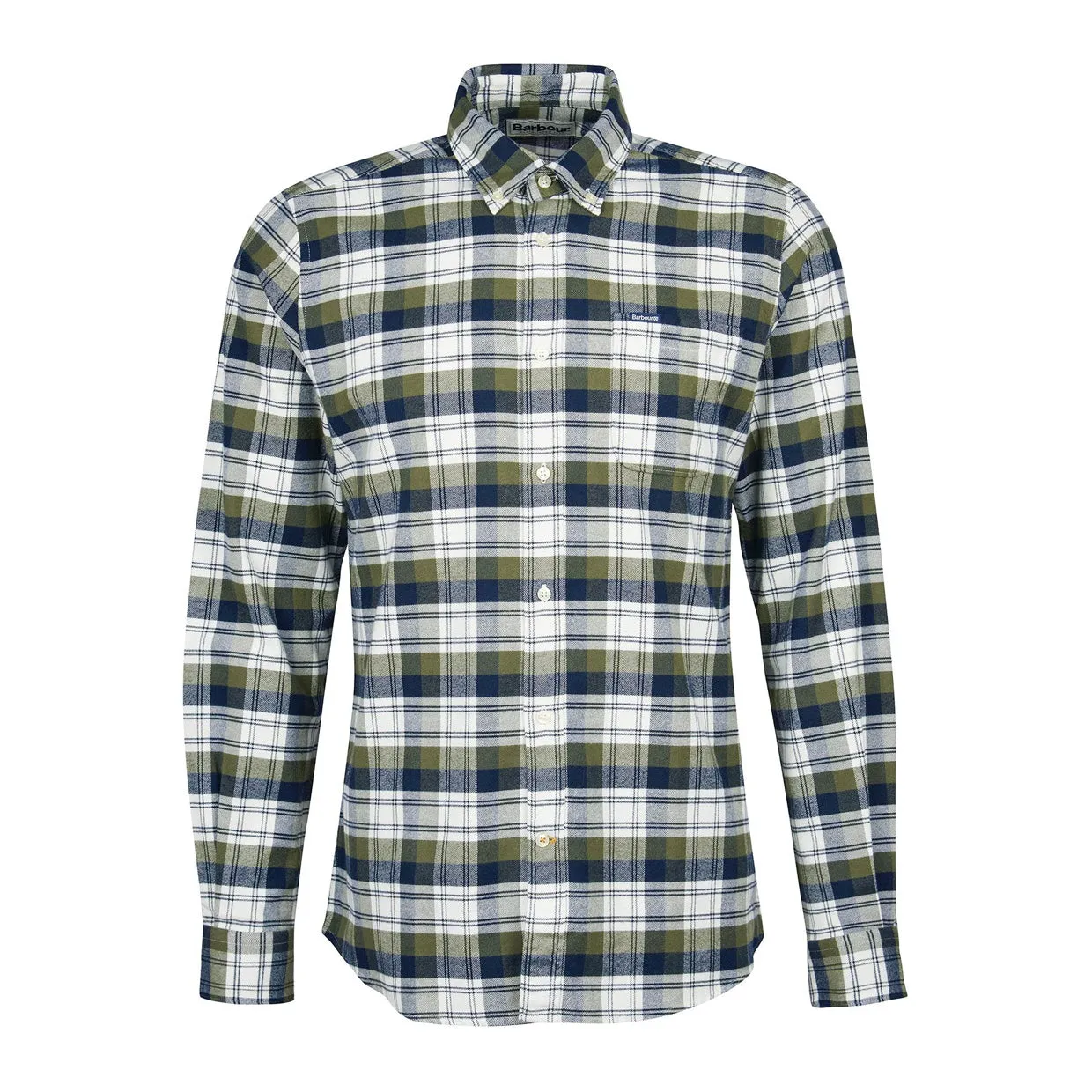 Camicia Uomo Barbour Stonewall Tailored Verde Multicolor